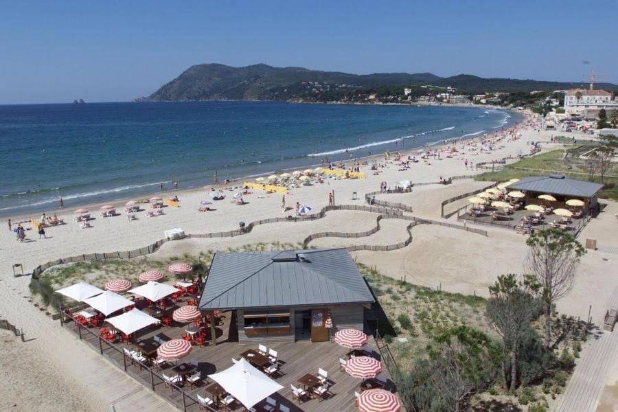 Villa-Chateau Les Terrasses - Tamaris, Plage Des Sablettes, Mer Au Bas De La Propriete 라센느쉬르메르 외부 사진